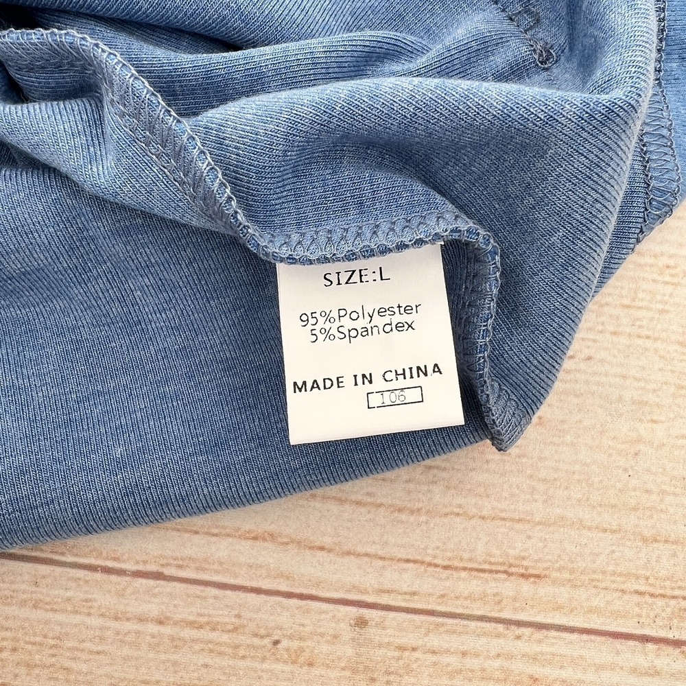 Asvivid Round Neck Turquoise SweatShirt with Pockets Size L - Picture 12 of 14